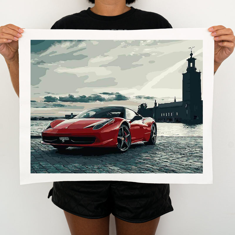 Sports Car - Painting By Numbers