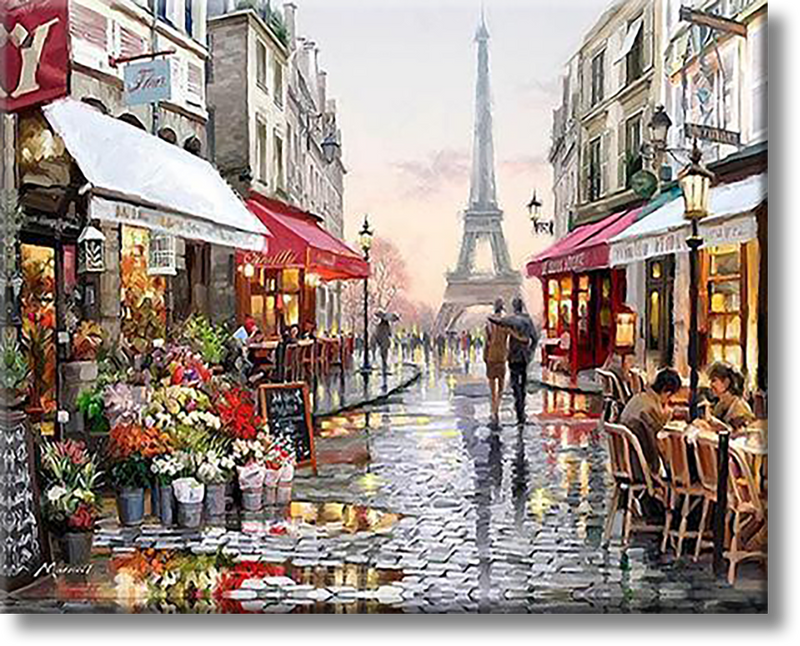 Streets Of Paris - Painting By Number