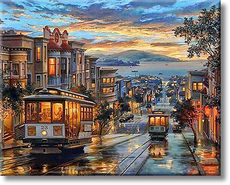 Streets Of San Francisco - Painting By Number