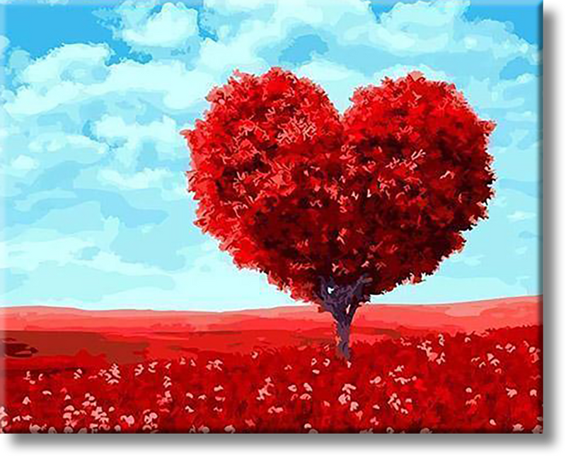 Tree Of Love - Painting By Number