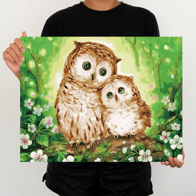 Two Owls - Painting By Numbers