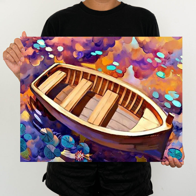 Wooden Boat - Painting By Number