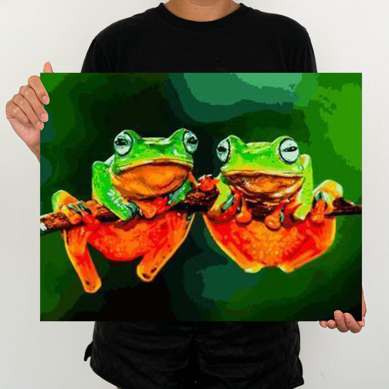 Two Frogs - Painting By Numbers