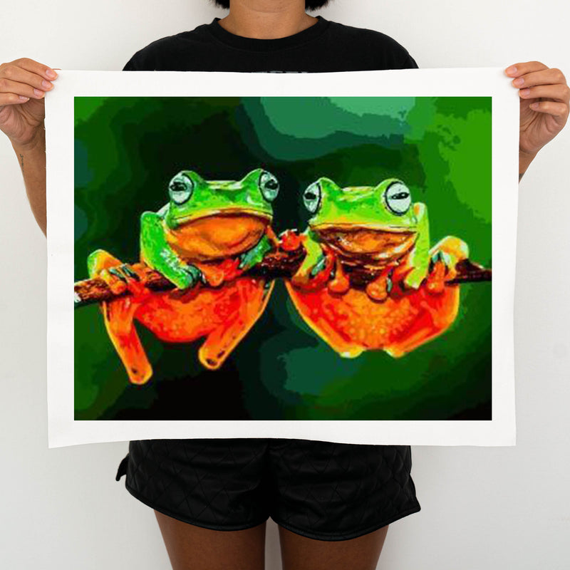 Two Frogs - Painting By Numbers