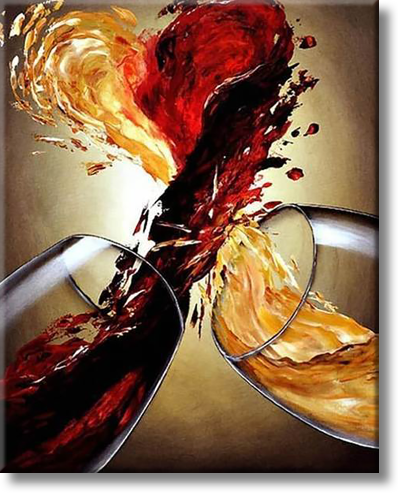 Two Wine Glasses - Painting By Number